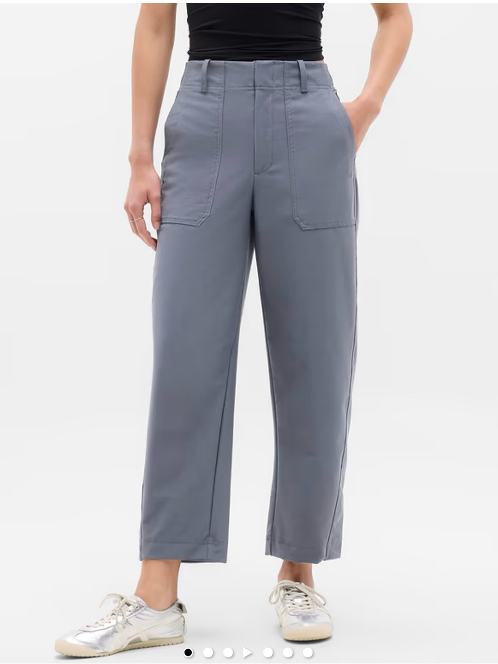 Athleta Skyline High Rise Barrel Leg Pant in Slate Size 2